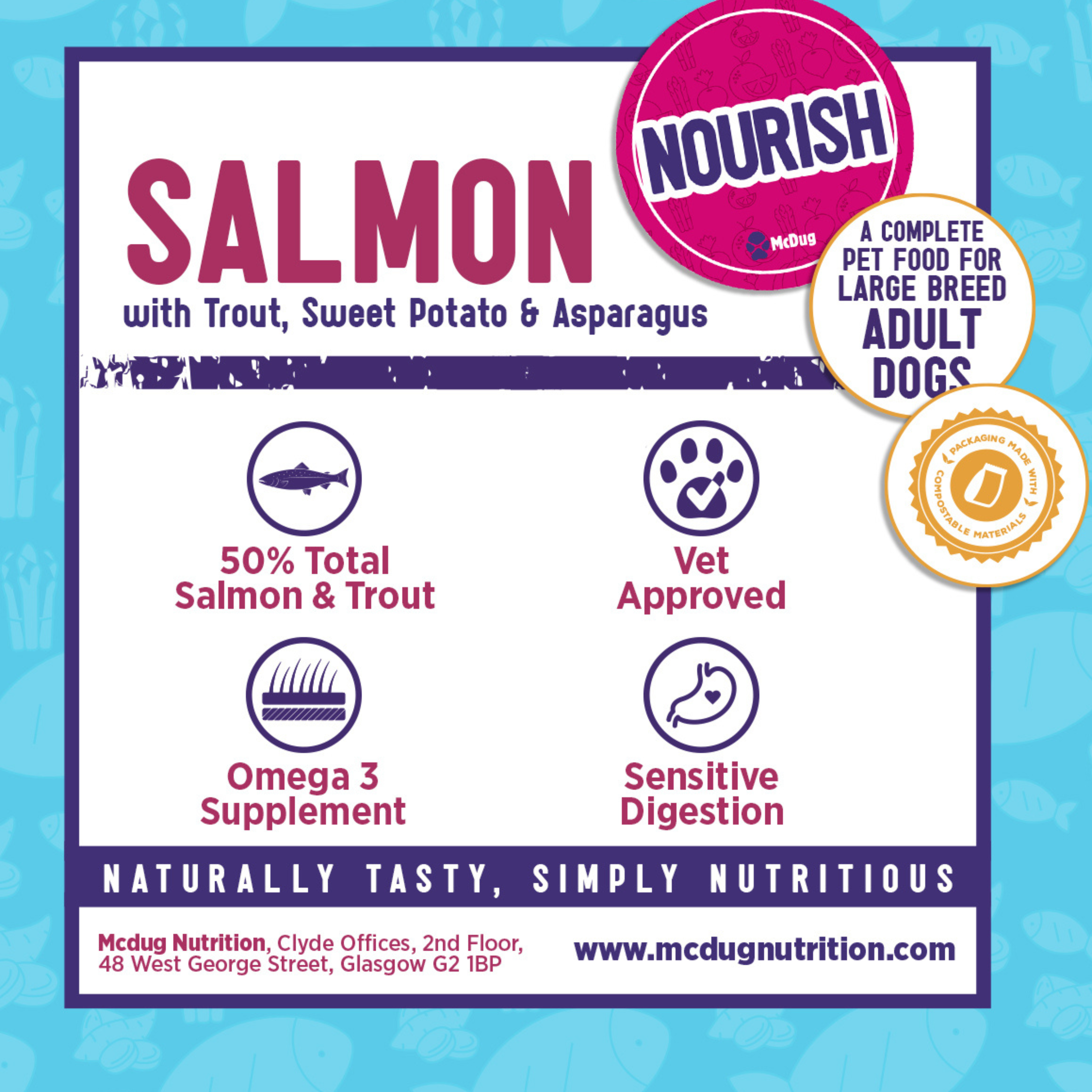 Simply nourish large breed best sale salmon and sweet potato