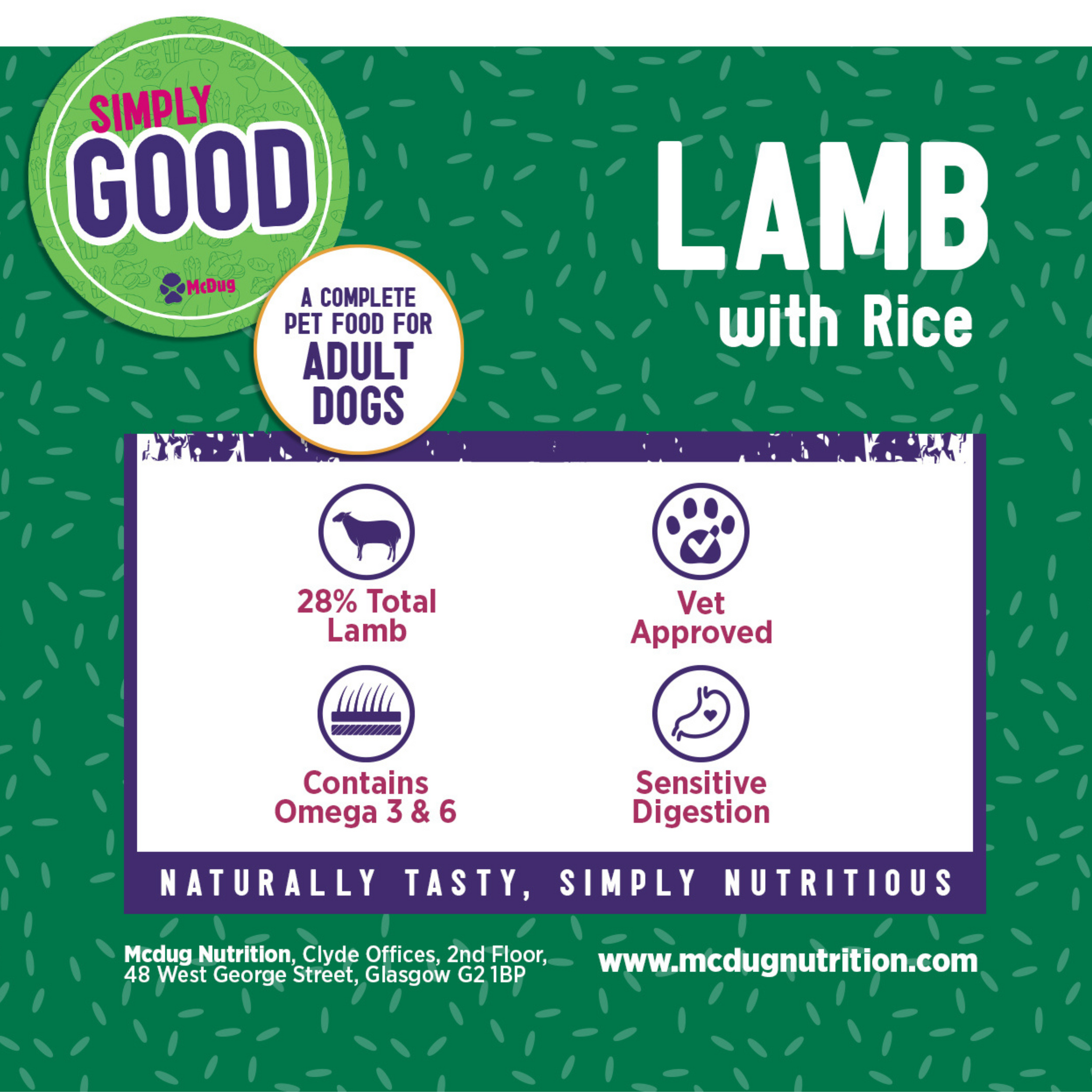 Simply Good Lamb with Rice (Adult Dog)