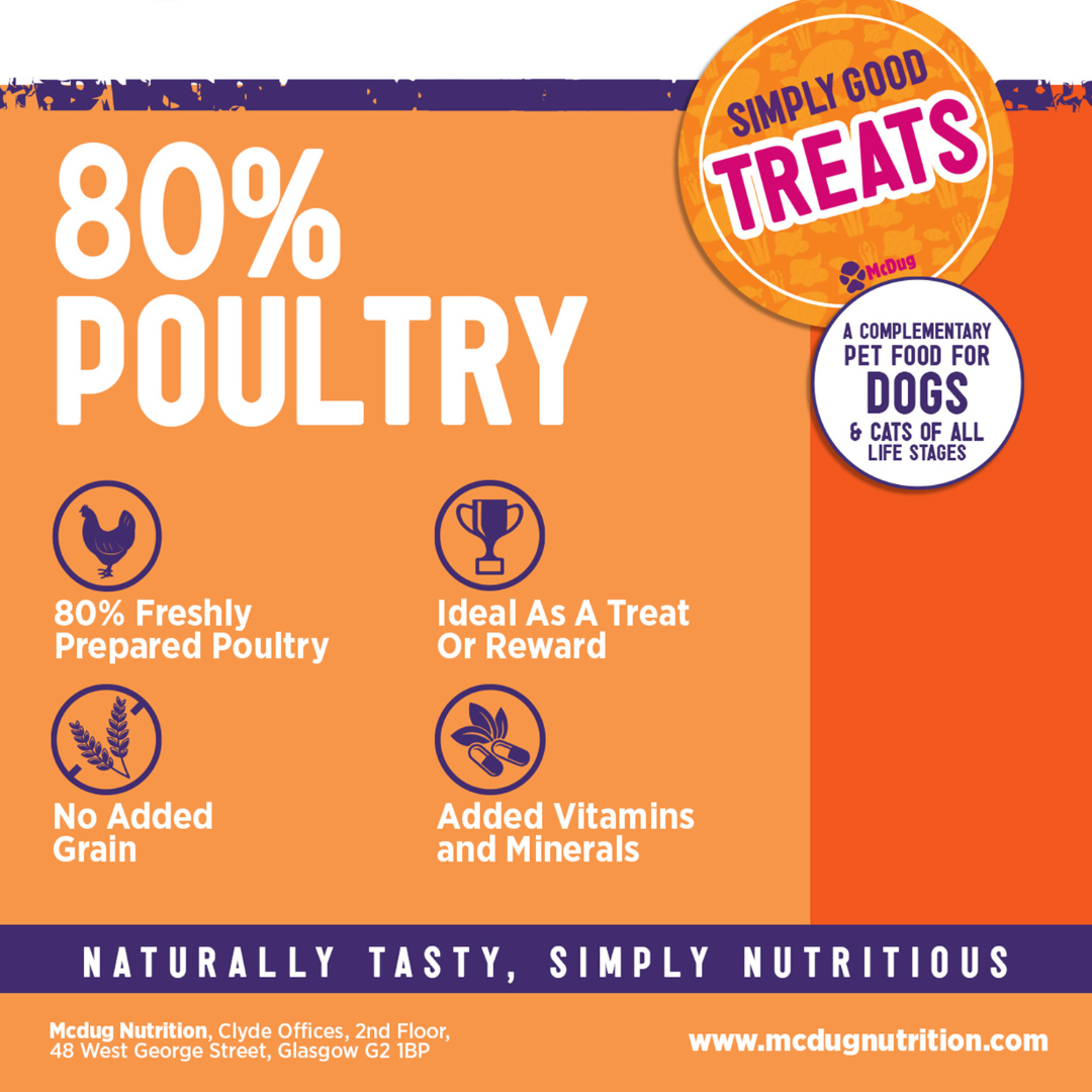Simply Good Large Bag Poultry Training Treats 500g